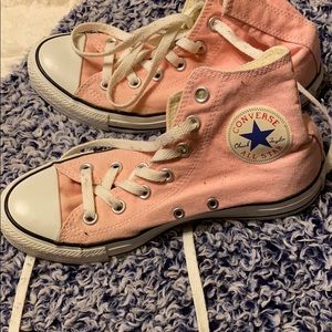 Pink converse.